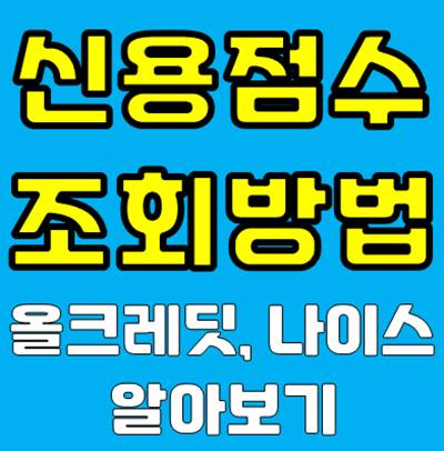 신용점수 조회