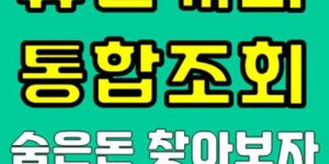 휴면계좌 통합조회
