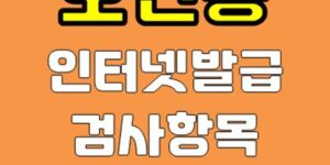 보건증 인터넷발급 검사항목 유효기간 재발급